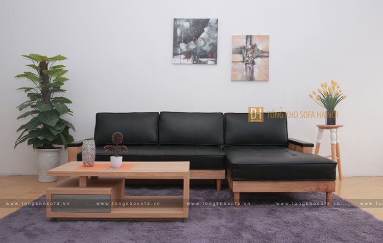 Bài trí phòng khách thêm ấn tượng với sofa gỗ